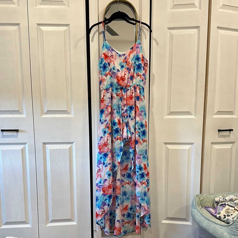 Floral Romper Maxi Dress